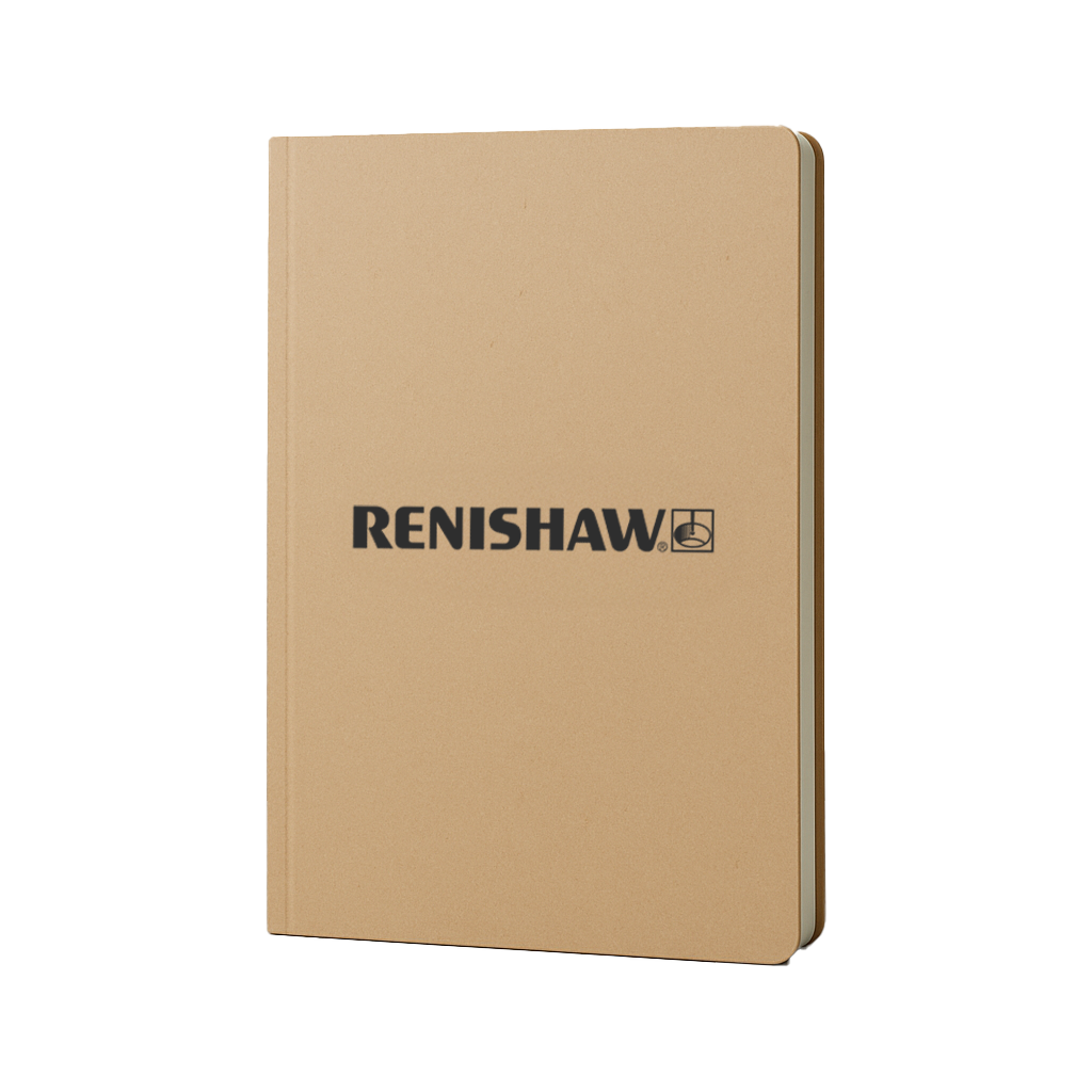 Renishaw branded kraft notebook
