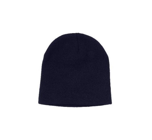 Promotional Roll Down Beanie Hat-navy
