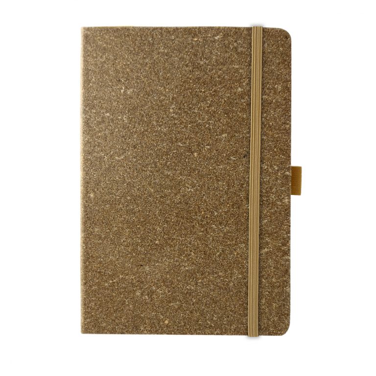 Albany Recycled Leather Notebook - Rigid Cover - JSM Brand Exposure