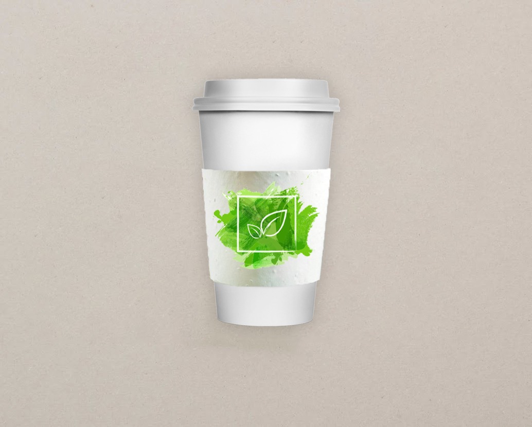 seed paper coffee cup sleeve