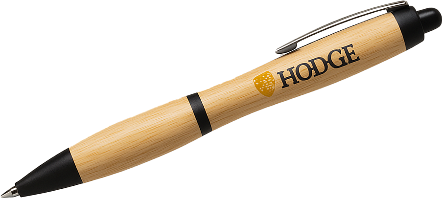 Branded bamboo HODGE pen