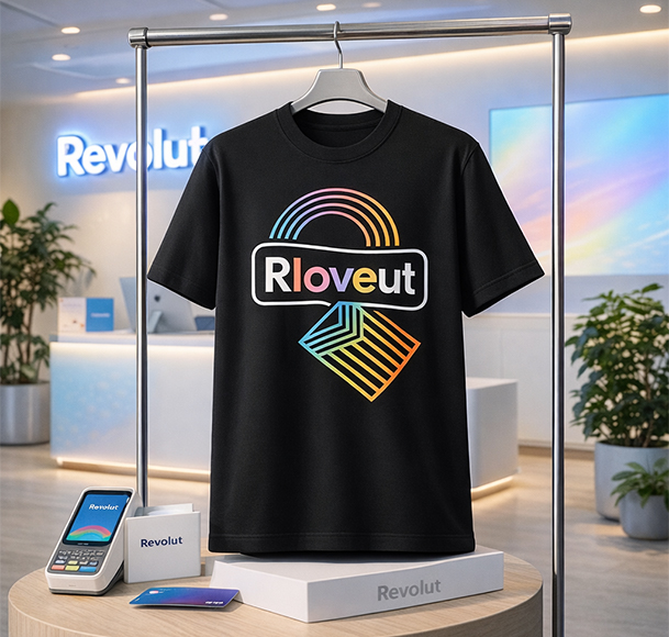 Revolut Pride campaign branded t-shirt
