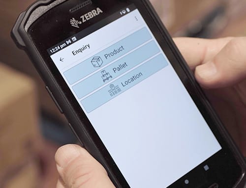 Warehouse management system scanner