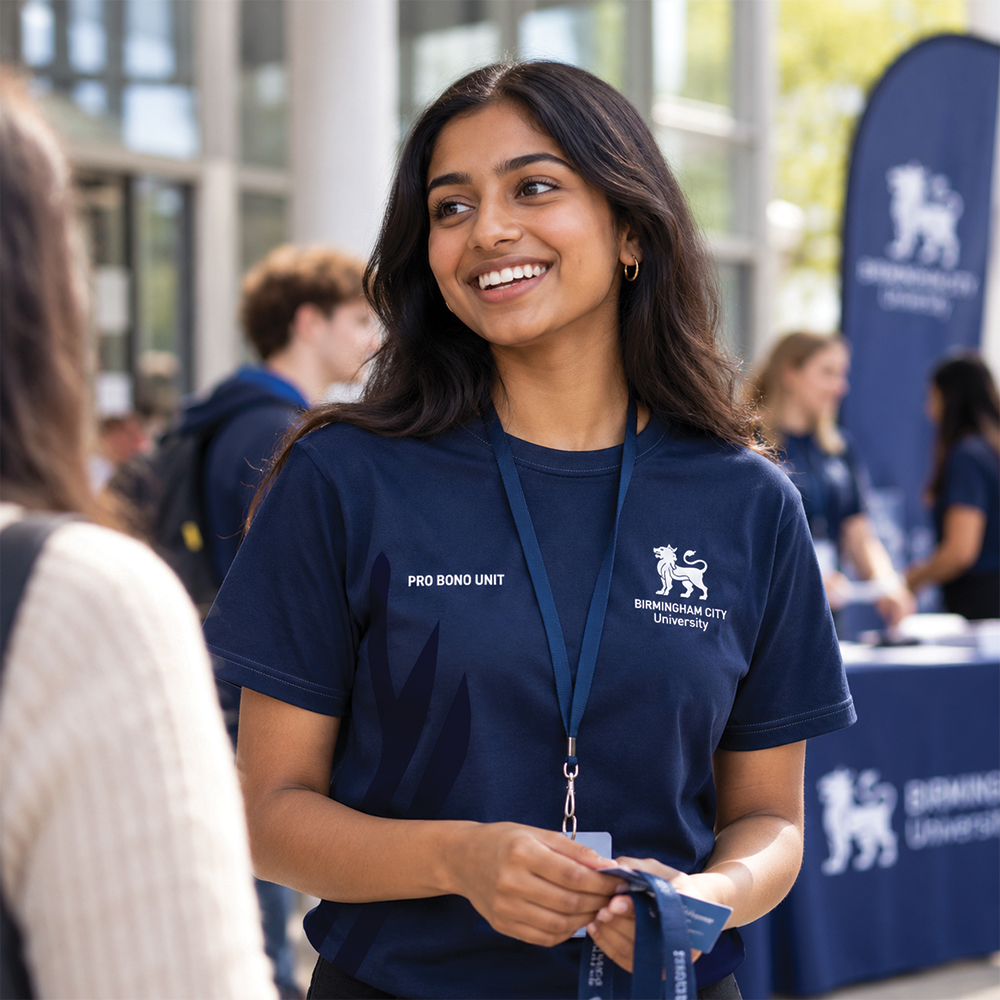 Branded backpack and campus essentials for students